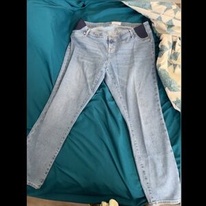 GAP Women's Light Blue Ankle Jeans Maternity